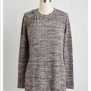 ModCloth Grey Sweater Style Tunic